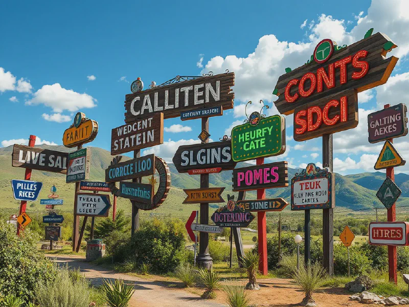 Exploring Gigantic Signs: Captivating Visual Statements