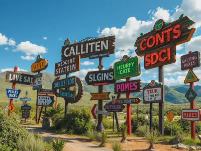 Exploring Gigantic Signs: Captivating Visual Statements